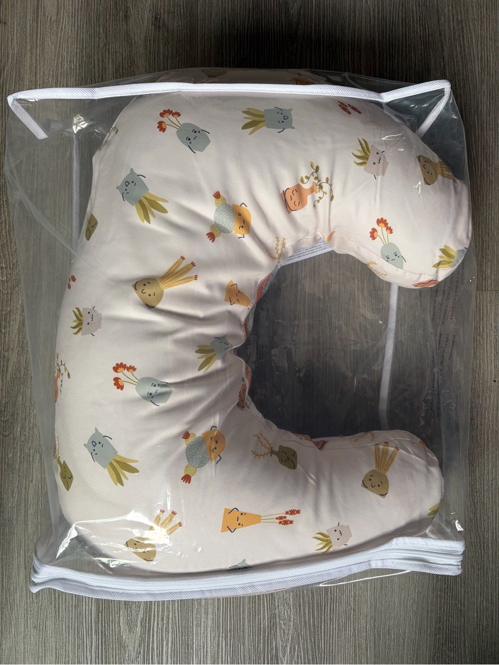 Brand New Boppy Nursing Pillow - Cream Whimsical Garden Print